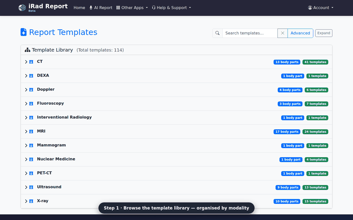 Report Templates library